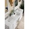 James Martin Vanities De Soto 82in Double Vanity Set, Bright White w/ 3 CM Carrara Marble Top 825-V82-BW-DU-CAR - alternate 2